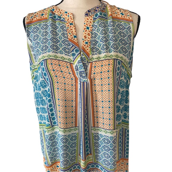 Rose + Olive Womens Sleeveless Blouse (L) - Picture 2 of 5